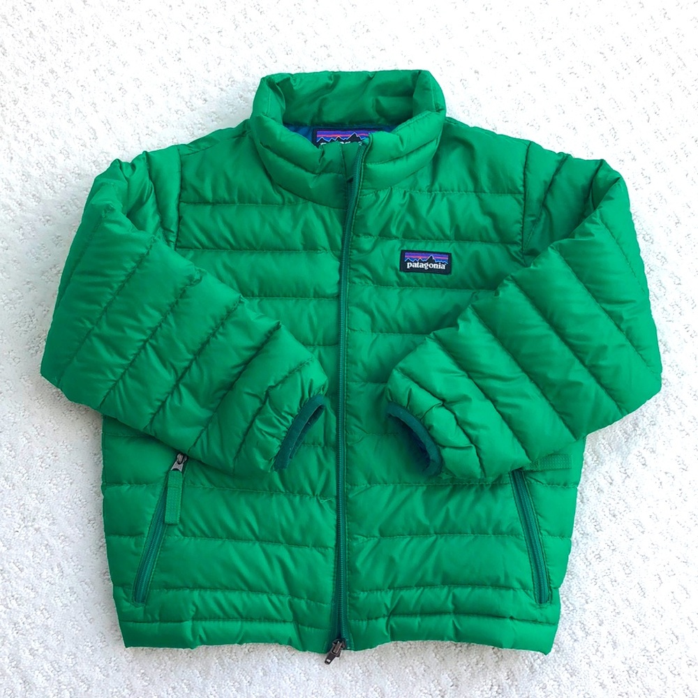 Patagonia 3T green down sweater